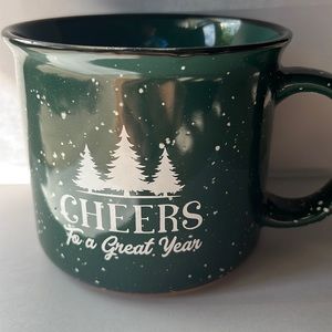 Green cheers to a great year mug